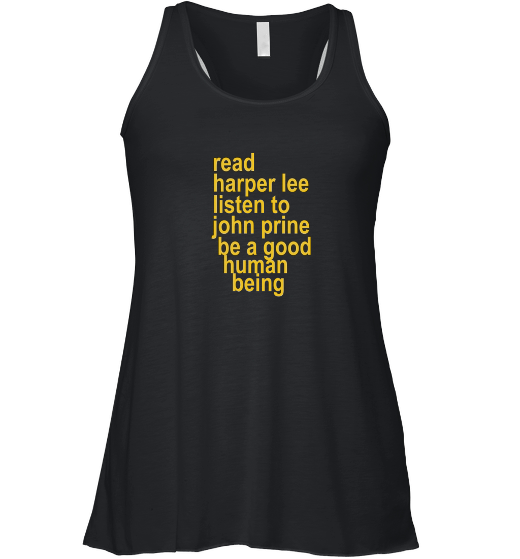 Prayer For John Prine Harper Lee To Kill A Mockingbird Bruised Orange Women's Flowy Tank Top