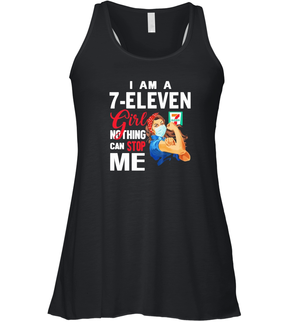 I am a 7-Eleven girl nothing can stop me Coronavirus shirth Women's Flowy Tank Top