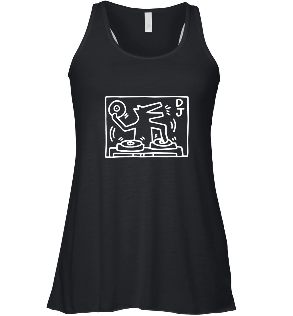 Keith Haring Funny DJ Women's Flowy Tank Top