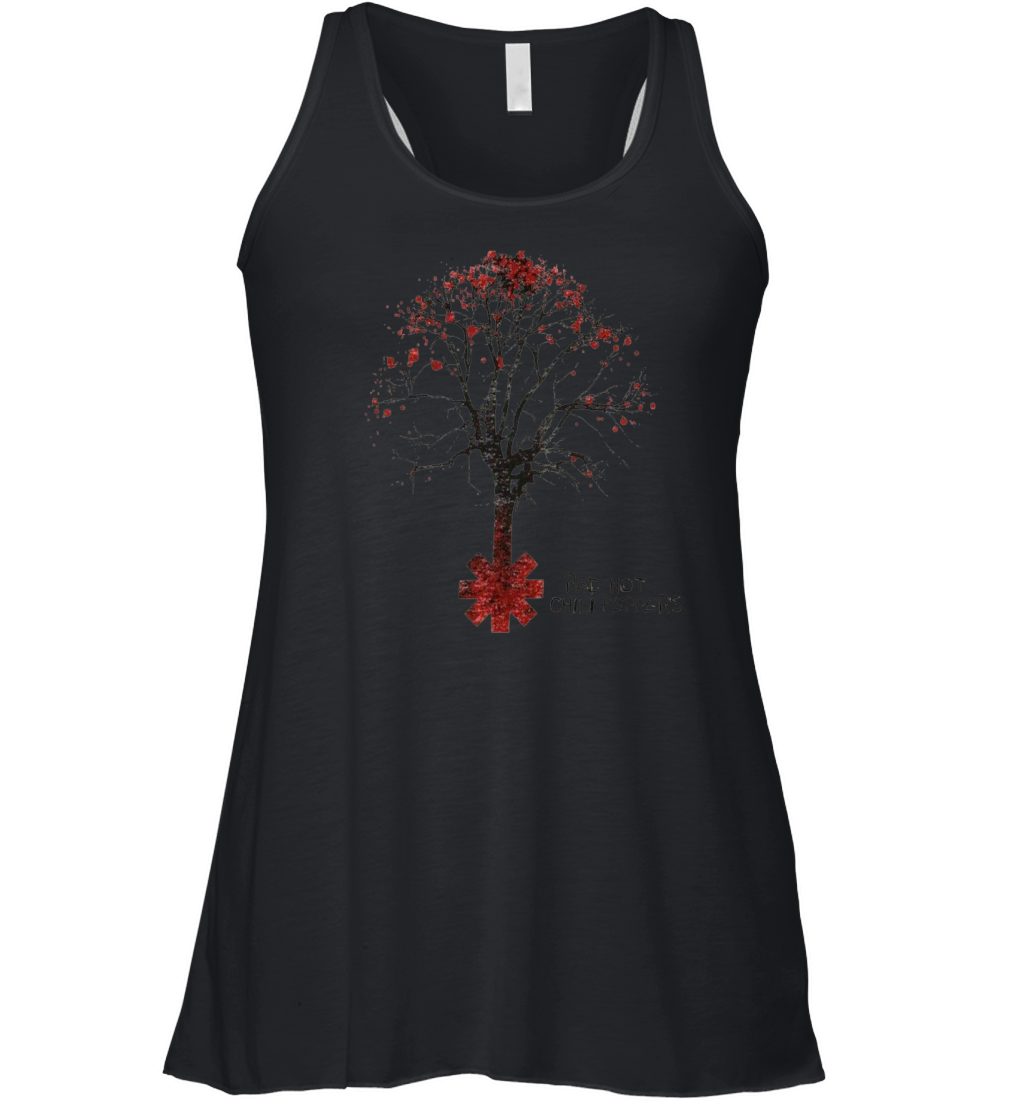 Red Hot Chili Peppers Doodle Image White Women's Flowy Tank Top