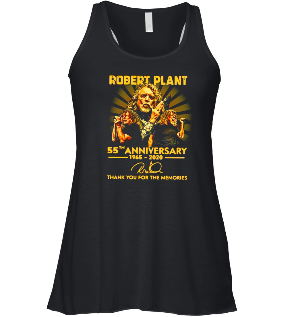 Robert Plant 55th anniversary 1965 2020 thank you for the memories Women's Flowy Tank Top