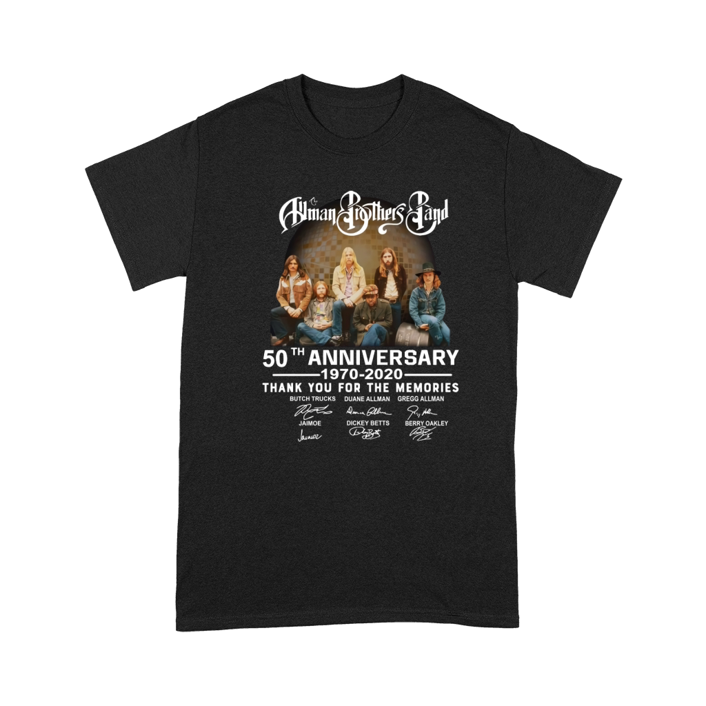 Allman Brothers Band 50th Anniversary Thank You For The Memories Signature Premium T-shirt