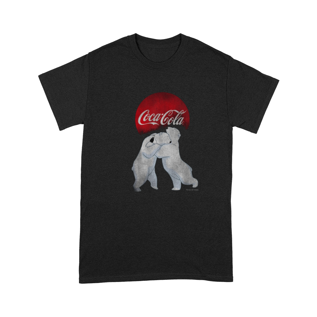 Original Coca-Cola Vintage Christmas Polar Bear Hug Graphic shirt Premium T-shirt