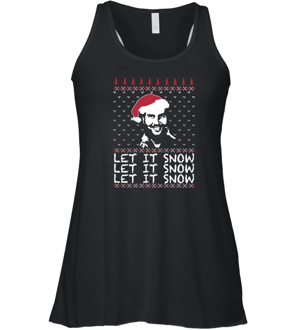 Pablo Escobar Let It Snow Christmas sweatshirt Women's Flowy Tank Top