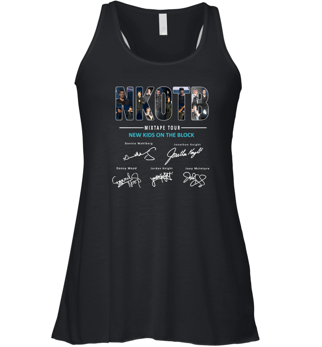 NKOTB Mixtape Tour New Kids On The Block Signature Women's Flowy Tank Top