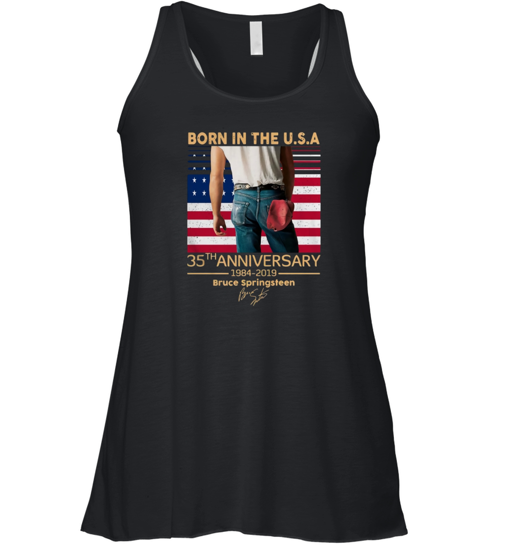 Born In The Usa 35th Anniversary 1984 2019 Bruce Springsteen Women's Flowy Tank Top