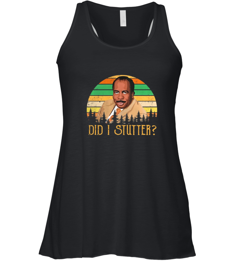 Stanley Hudson did i stutter sunset vintage shirt Women's Flowy Tank Top
