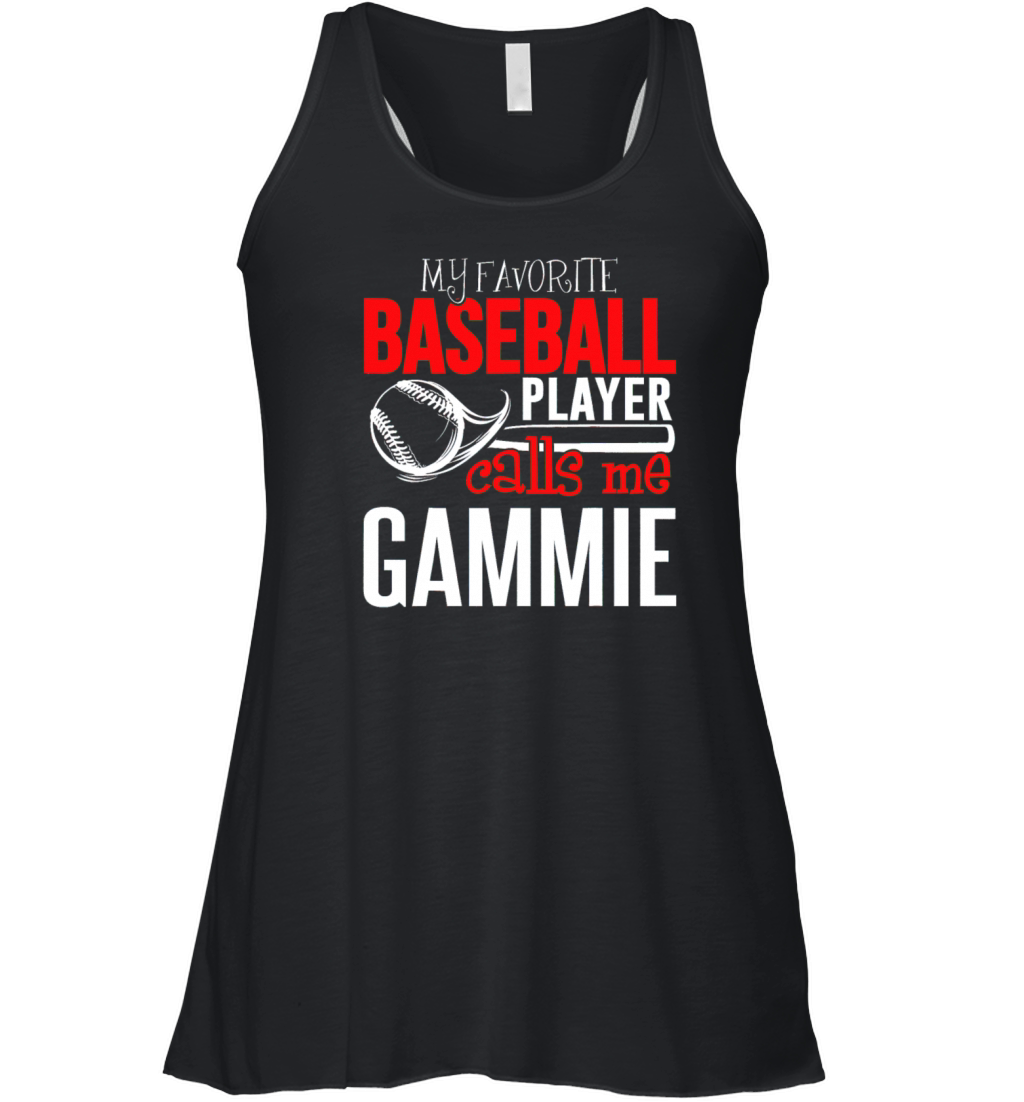 Baseball Gammie - My Favorite Player Calls Me Women's Flowy Tank Top