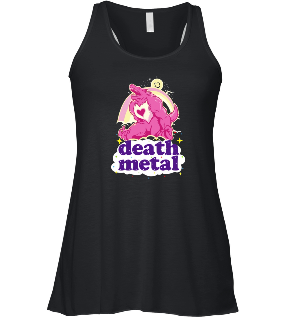 Care Bear Werewolf Death Metal Women's Flowy Tank Top