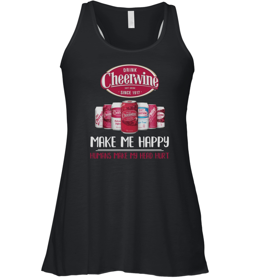 drink cheerwine make me happy Women's Flowy Tank Top
