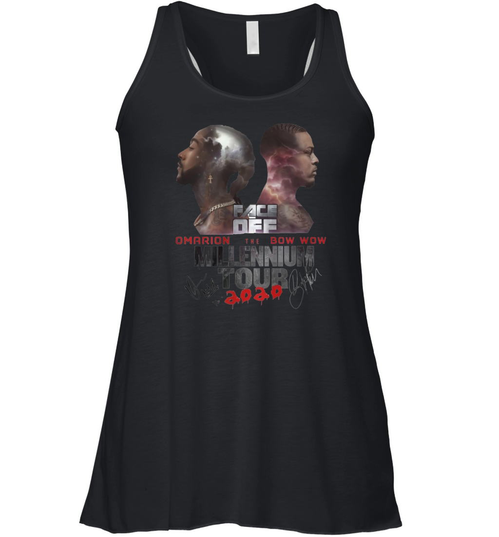 Face Dee Omarion Bow Wow The Millennium Tour Signatures shirt Women's Flowy Tank Top