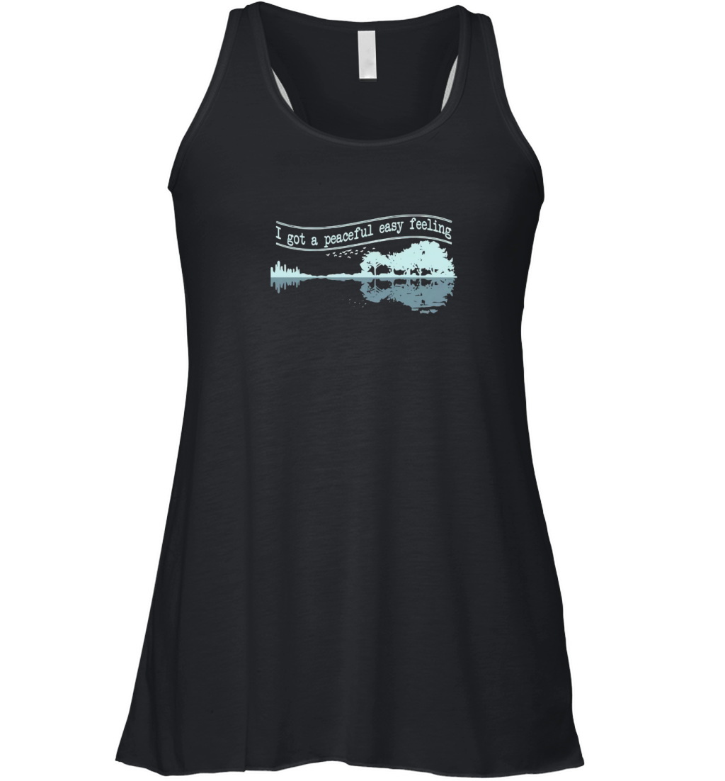 Guitar I Got A Peaceful Easy Feeling Women's Flowy Tank Top