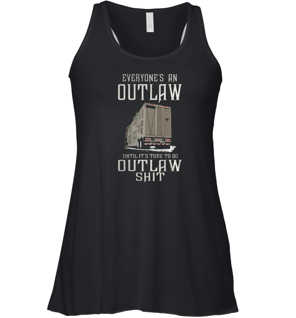 TRUCK DRIVER OUTLAW BULL HAULER Tshirts Women's Flowy Tank Top