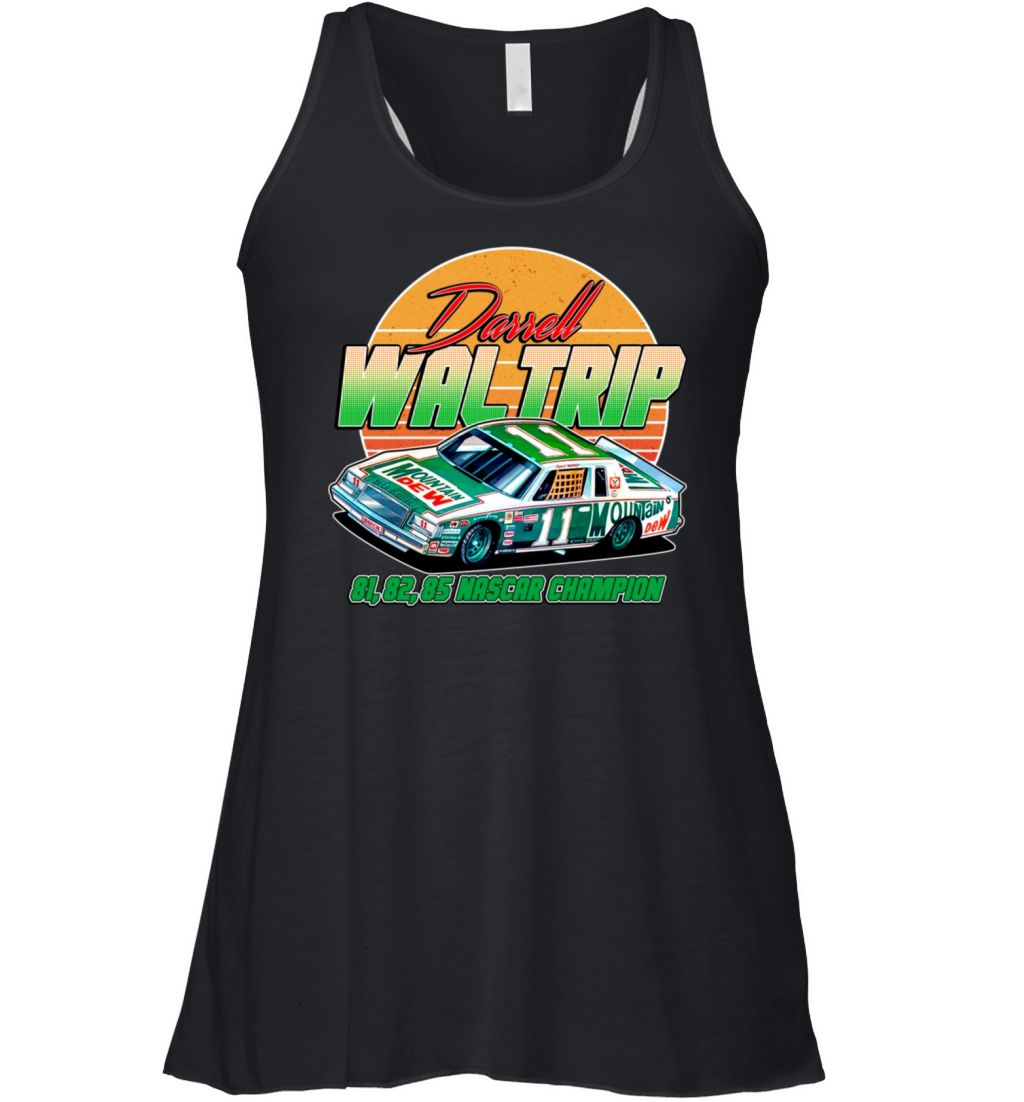 Darrell Waltrip Nascar Legend retro 80s style Women's Flowy Tank Top