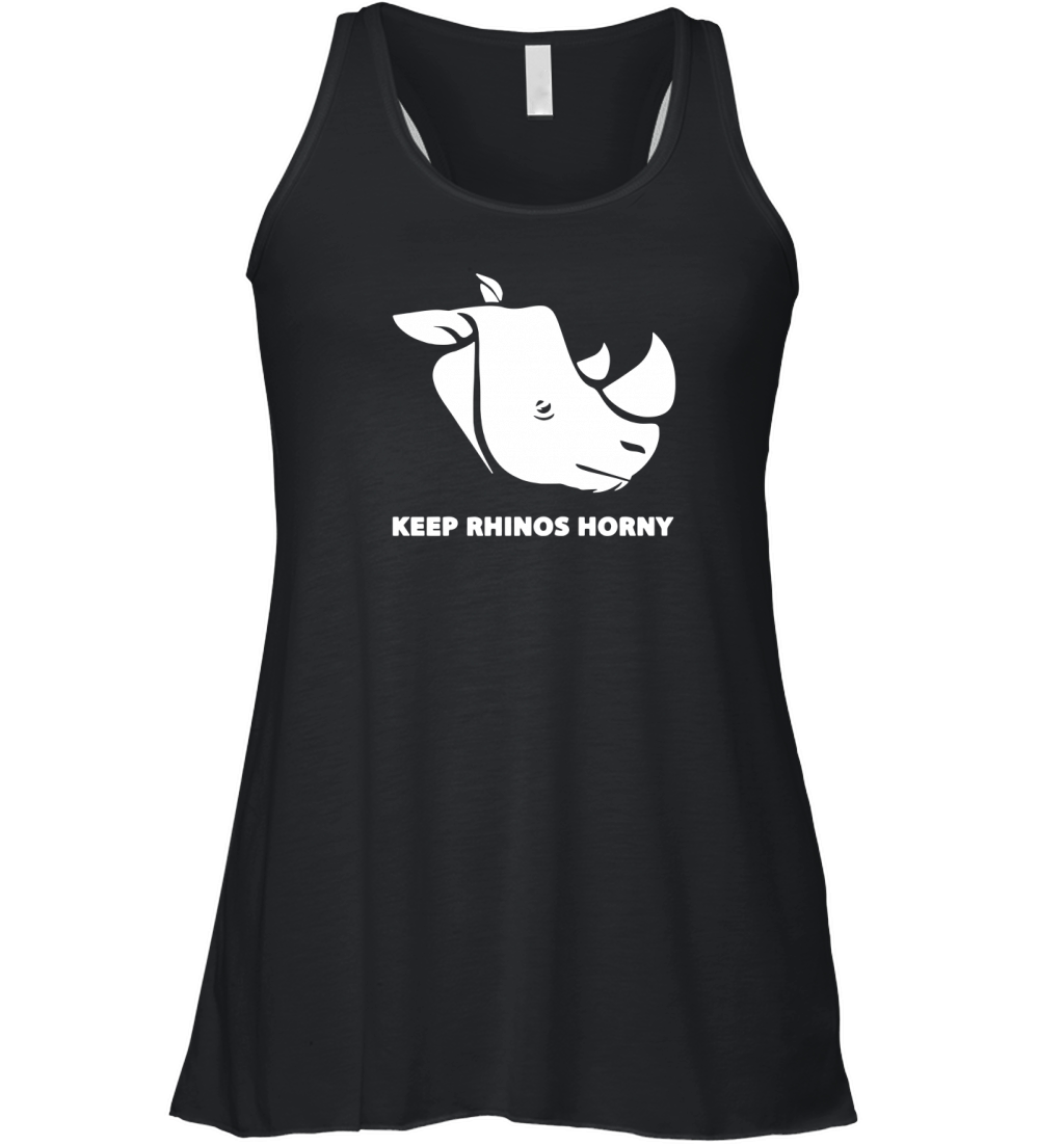 Paul Blackthorne Keep Rhinos Horny Women's Flowy Tank Top