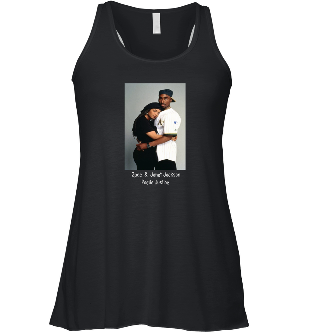 TUPAC 2PAC & JANET JACKSON POETIC JUSTICE Women's Flowy Tank Top