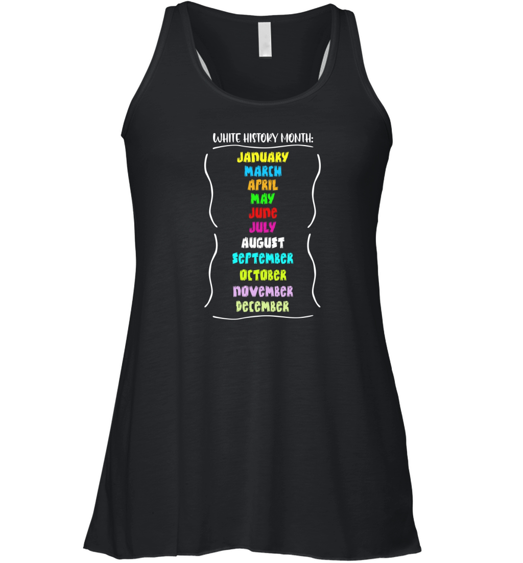 White History Month Colorful Women's Flowy Tank Top
