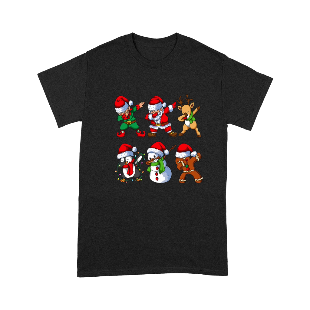 Dabbing Santa Elf Friends Christmas Kids Boys Men Premium T-shirt