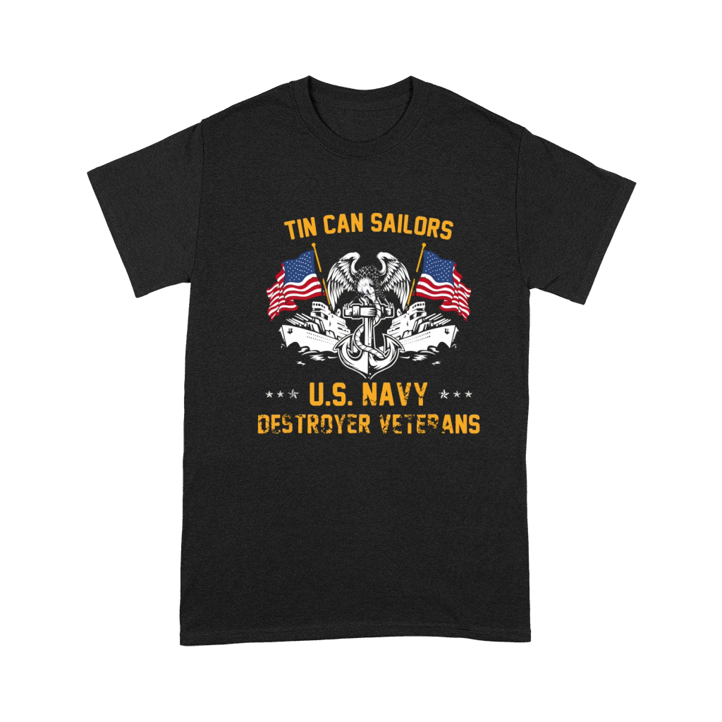Tin Can Sailors, Us Navy Destroyer Veterans shirt - Hat Premium T-shirt