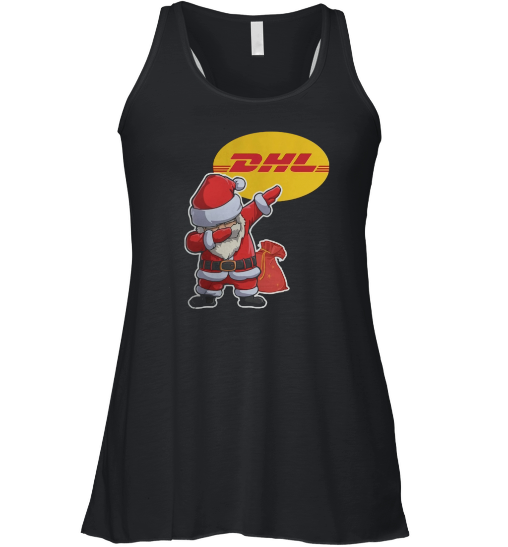 Merry Christmas Santa Claus Dabbing DHL Shirt Women's Flowy Tank Top