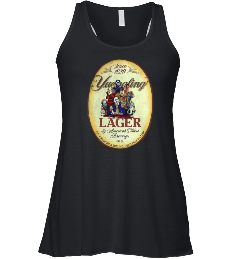 Horror characters Yuengling Lager by America’s Oldest Brewery shirt Women's Flowy Tank Top