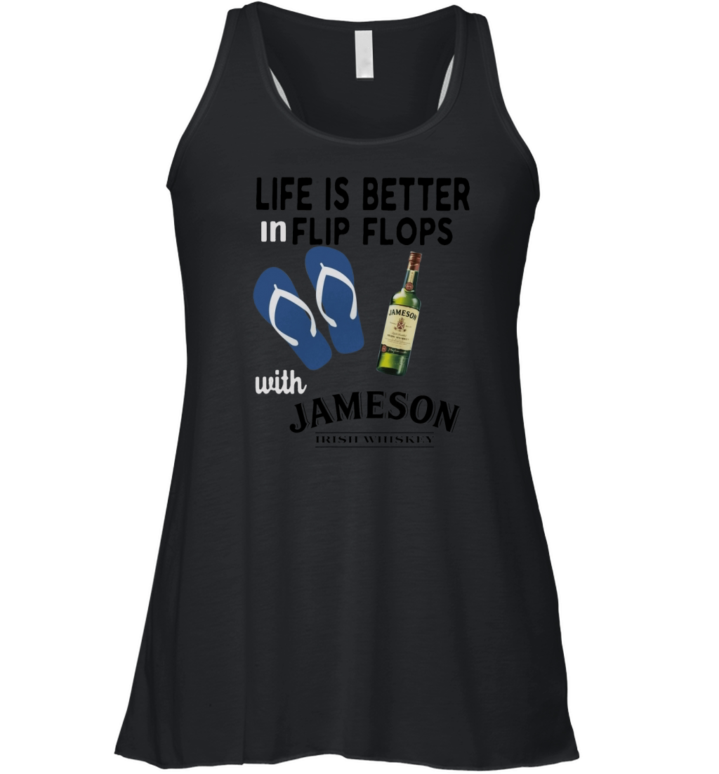 Life is better in flip flops with Jameson Irish Whiskey Women's Flowy Tank Top