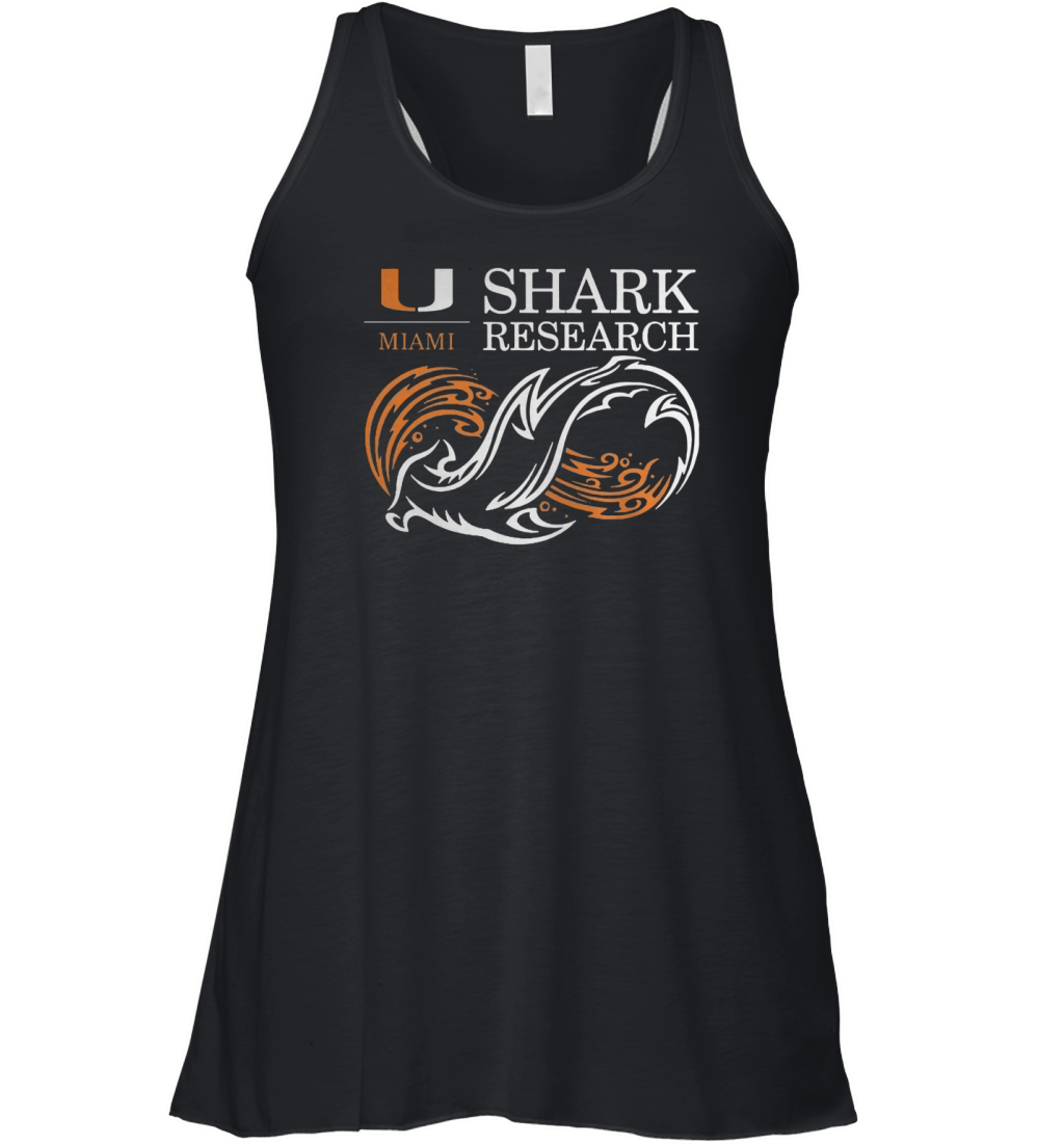 miami shark research Women's Flowy Tank Top