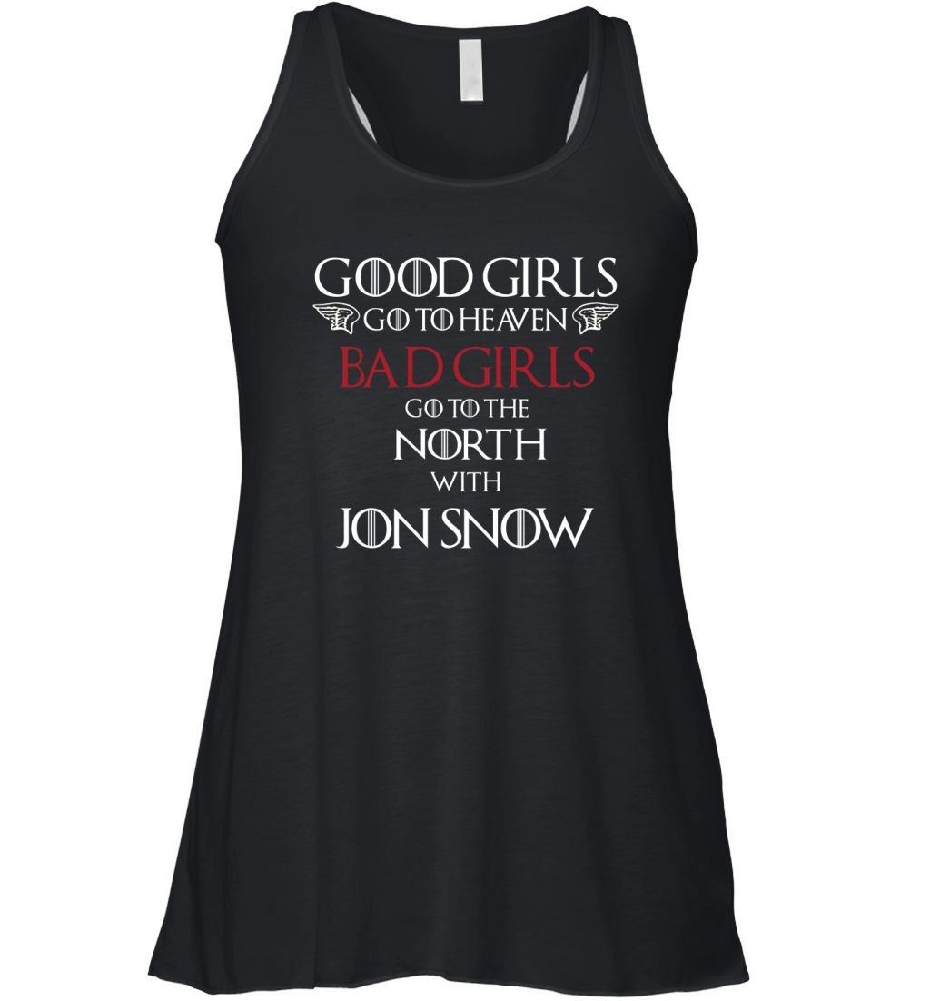 Böses Mädchen mit Jon Snow Women's Flowy Tank Top