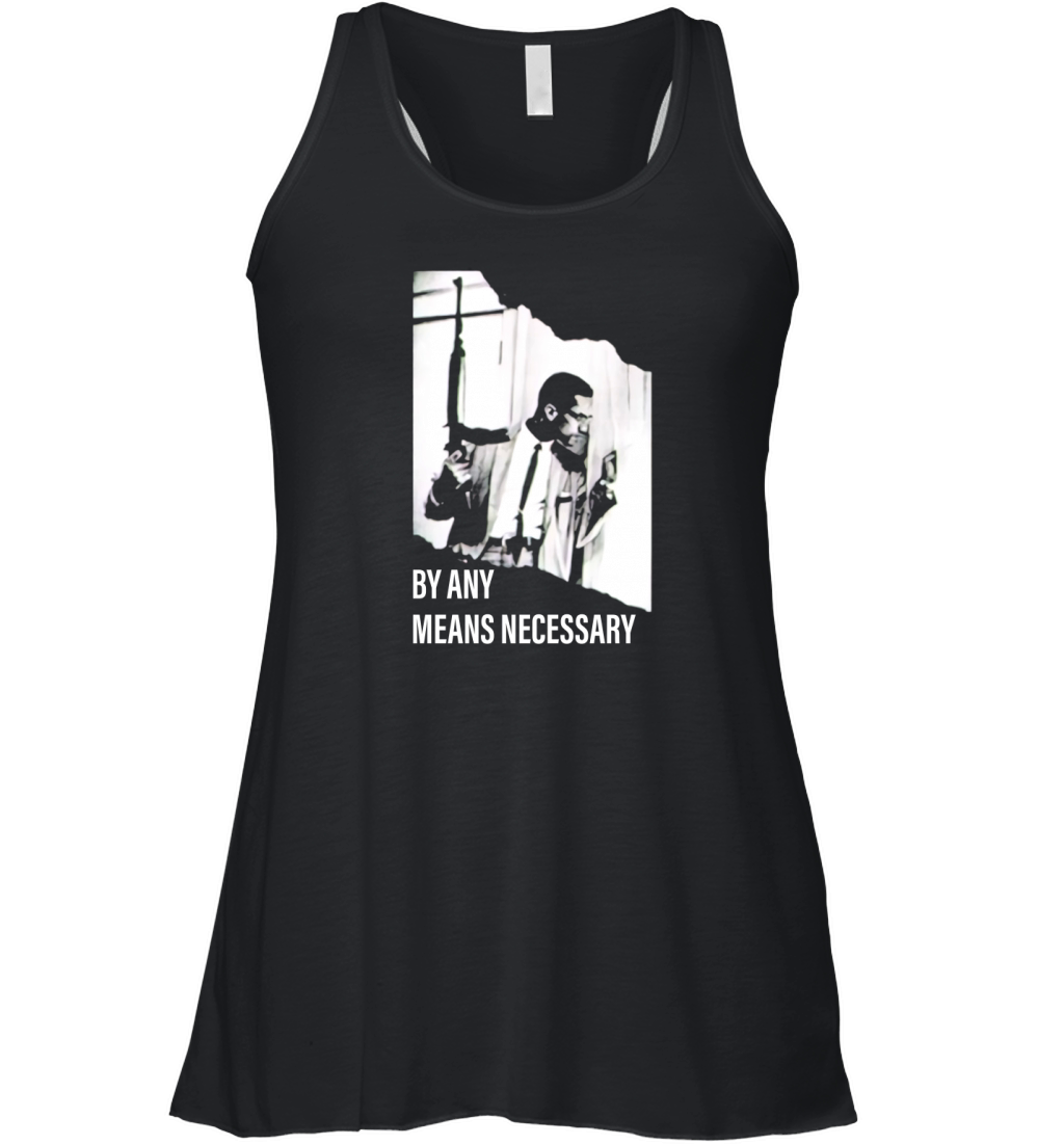 Malcolm By Any Means Necessary Women's Flowy Tank Top