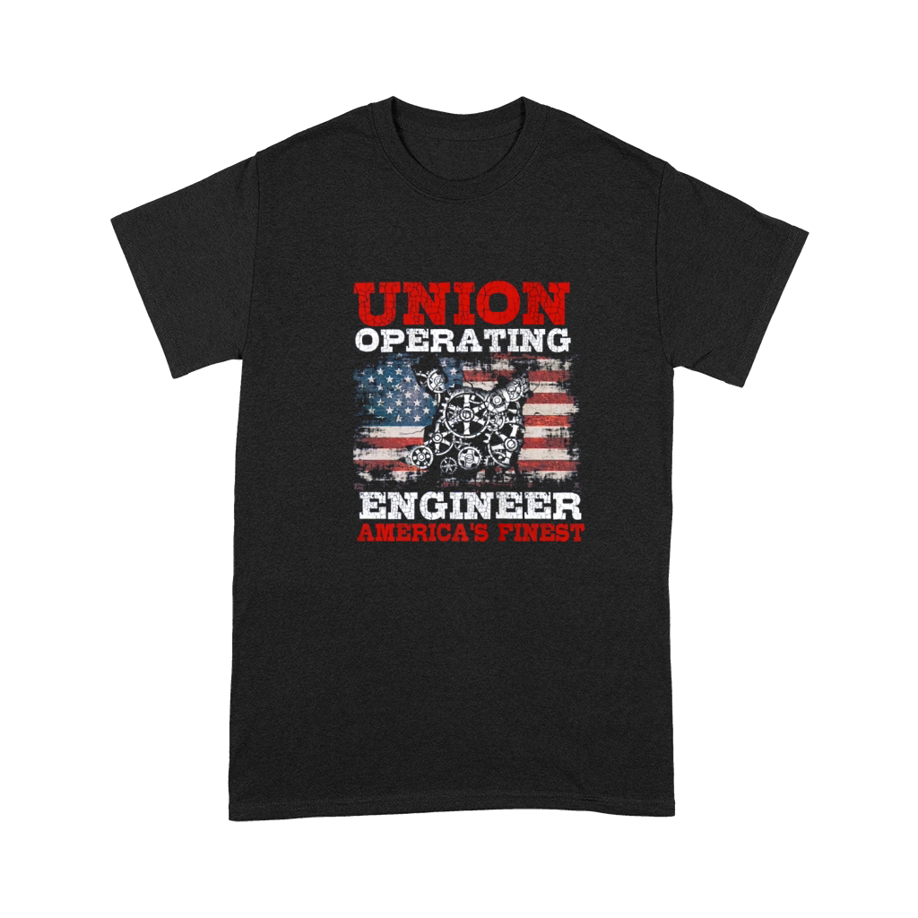 US Flag Union Operating Engineers Premium T-shirt