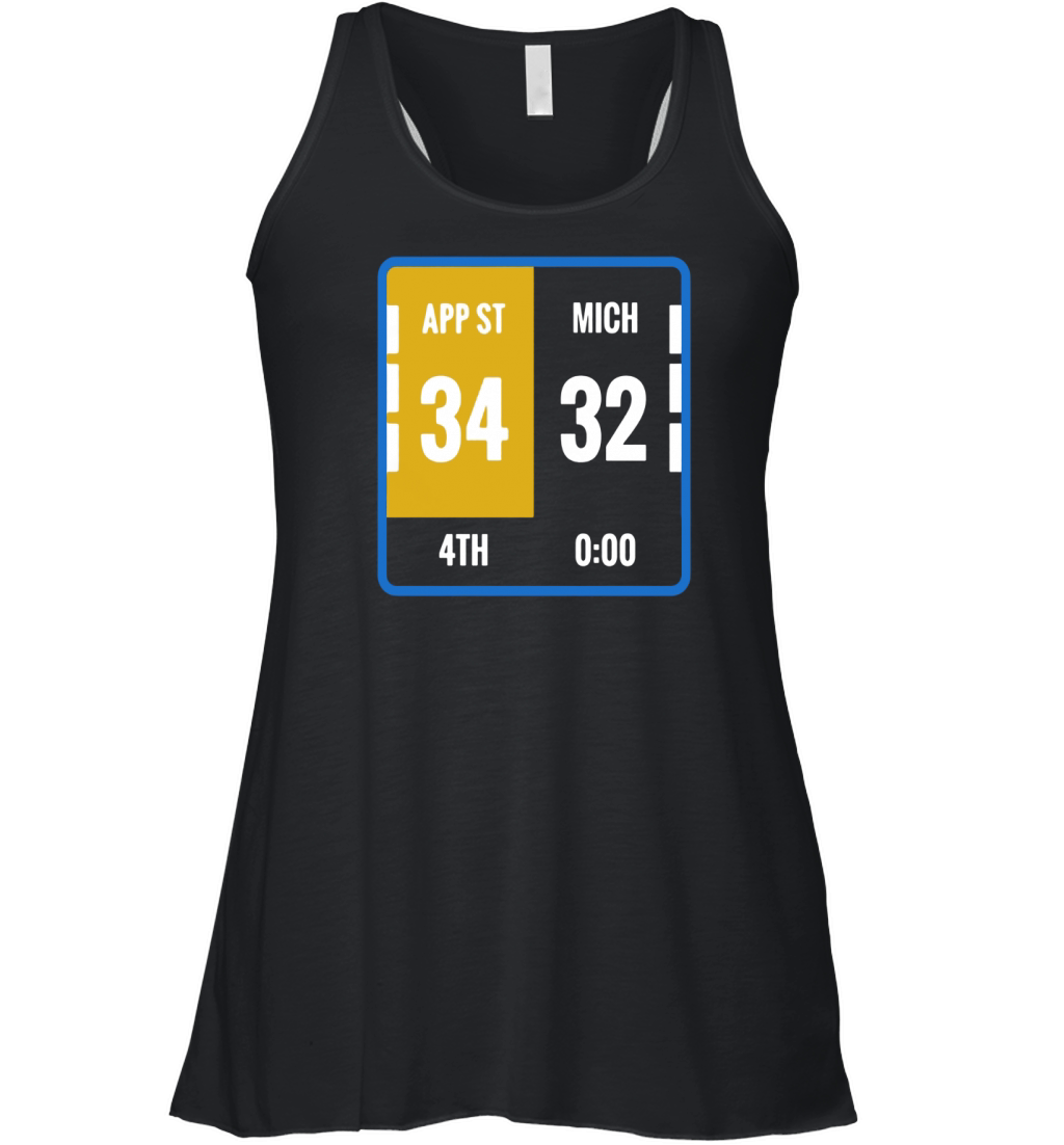 Appalachian Michigan Scoreboard Football Women's Flowy Tank Top