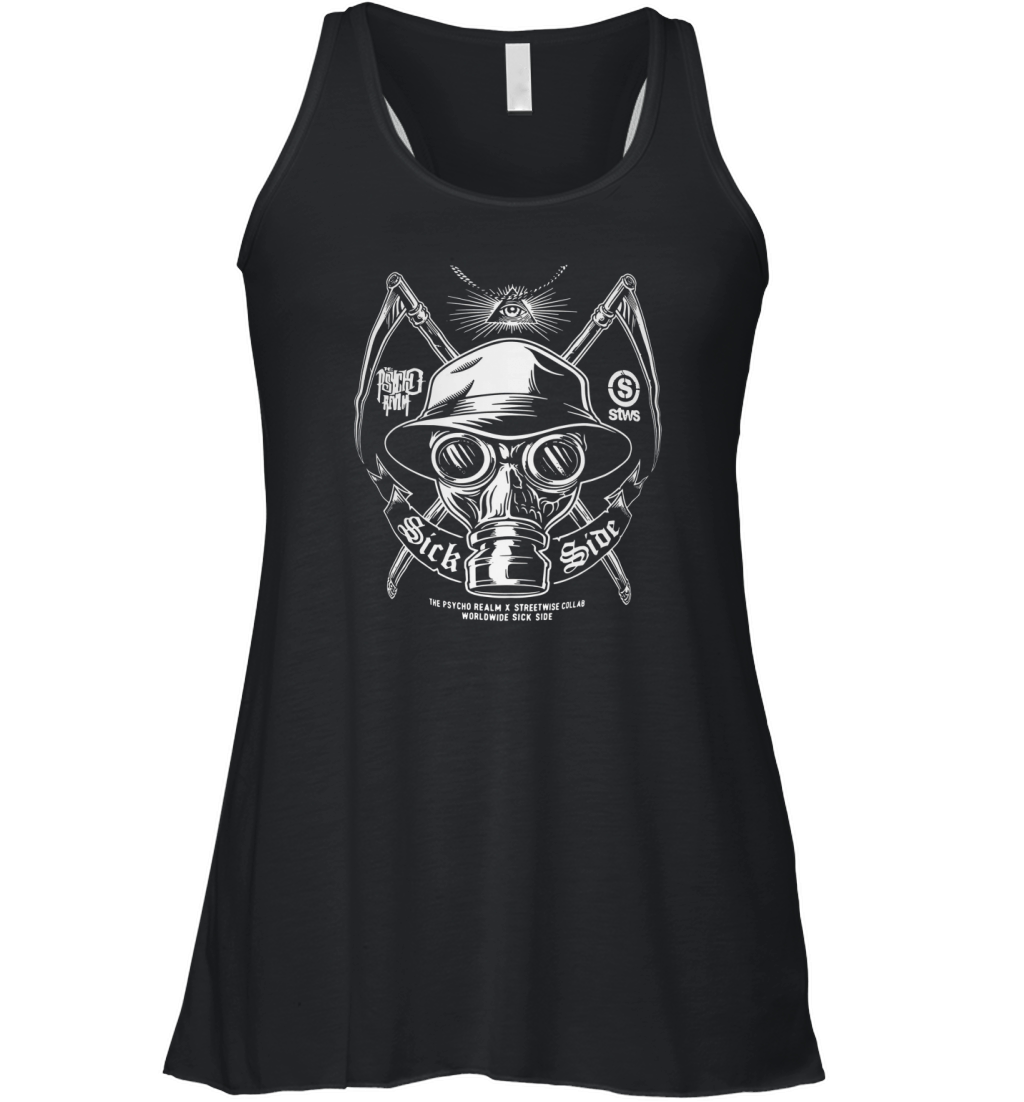 The Psycho Realm Streetwise Collab Worldwide Sick Side Women's Flowy Tank Top