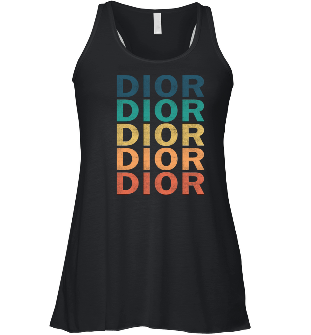 Dior Name T Shirt - Dior Vintage Retro Name Gift I Women's Flowy Tank Top