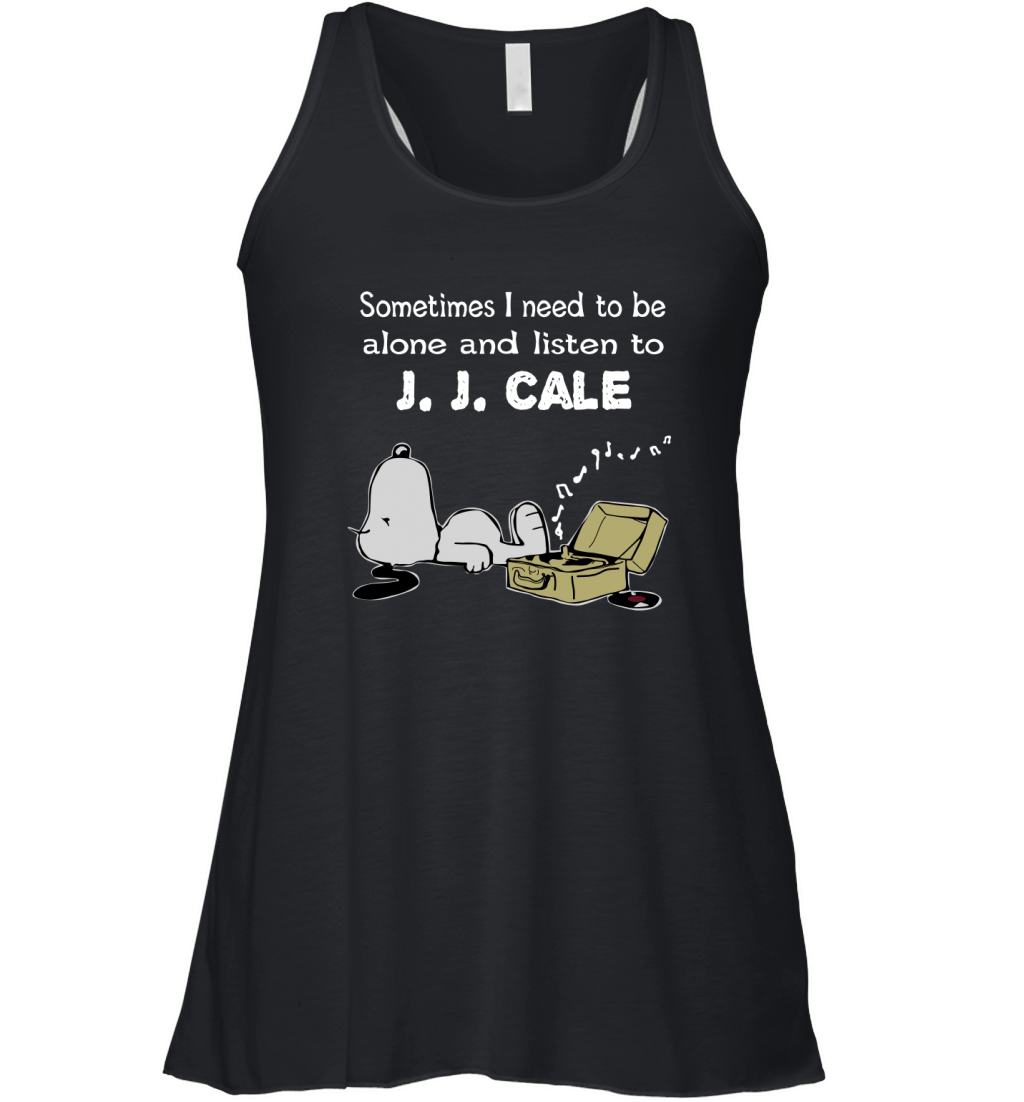 Sometimes I need to be alone and listen to J. J. Cale Women's Flowy Tank Top