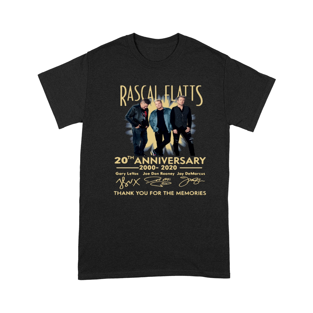Rascal Flatts Band 20th Anniversary 2000-2020 Signature shirt Premium T-shirt