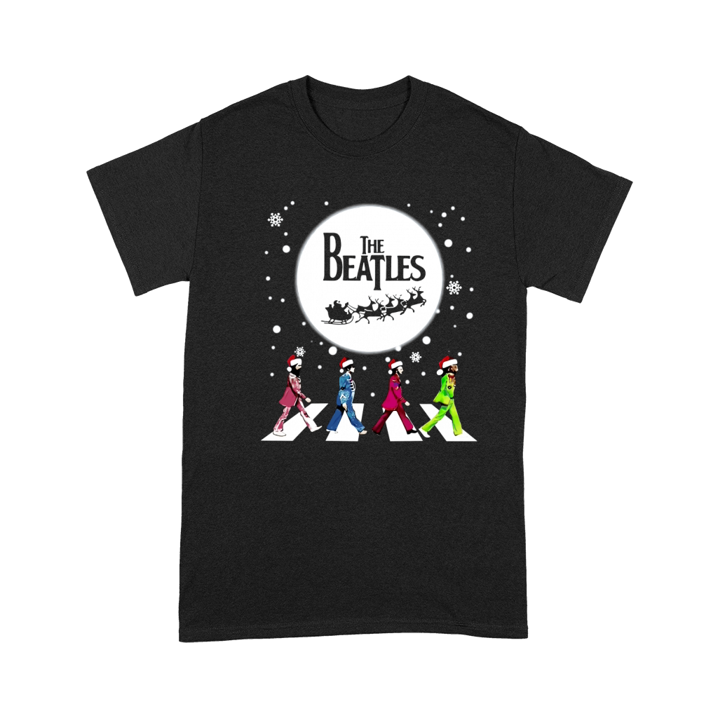 The Beatles Abbey Road Santa Christmas shirt Premium T-shirt