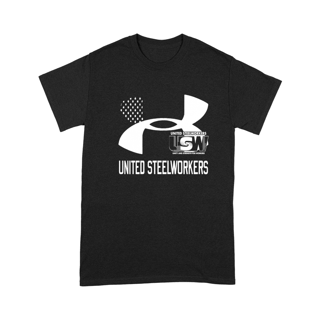 United Steelworkers Unity And Strength For Workers Flag   Drawstring Bag Premium T-shirt