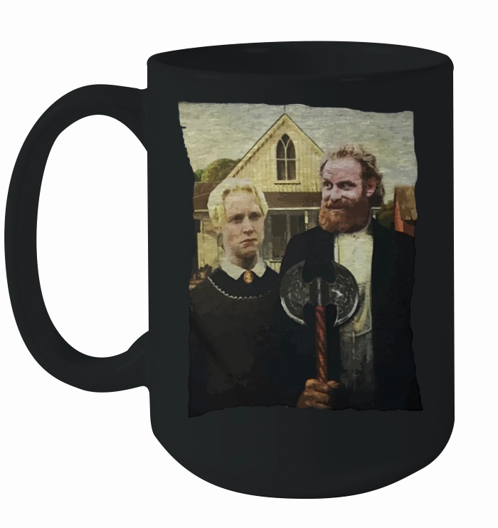 American Gothic Tormund and Brienne Westeros shirt Ceramic Mug