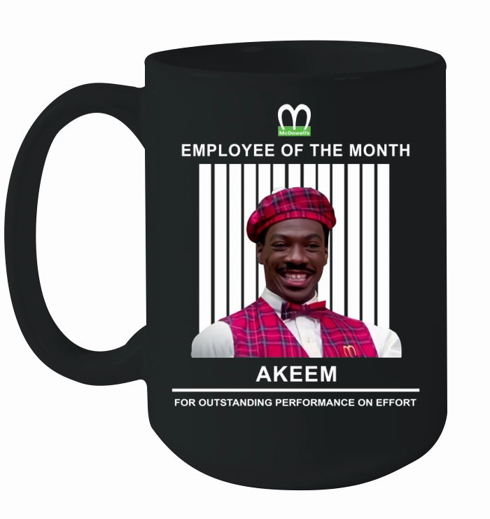 McDowell’s employee of the month Akeem for outstanding performance on effort Ceramic Mug