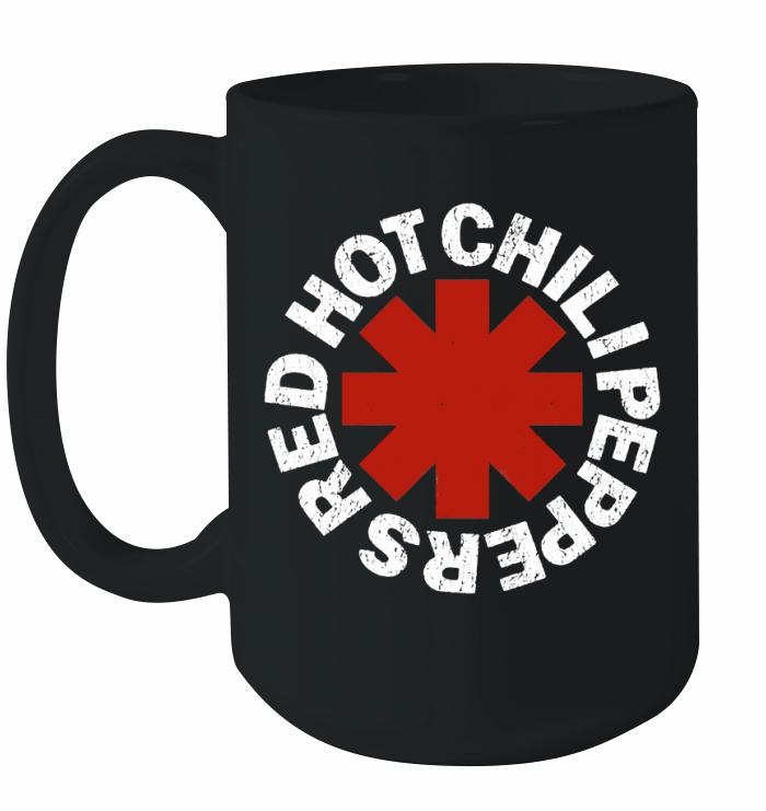 Red Hot Chili Peppers Vintage Logo Distressed Ceramic Mug