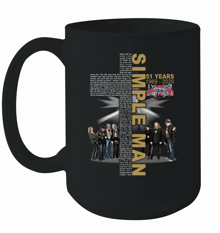 Simple Man lyric Cross 51 years 1969 2020 Lynyrd Skynyrd Ceramic Mug