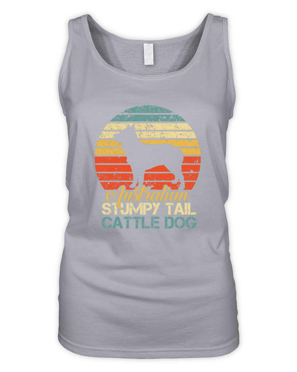 VINTAGE AUSTRALIAN STUMPY TAIL CATTLE DOG Organic Women's Tank Top