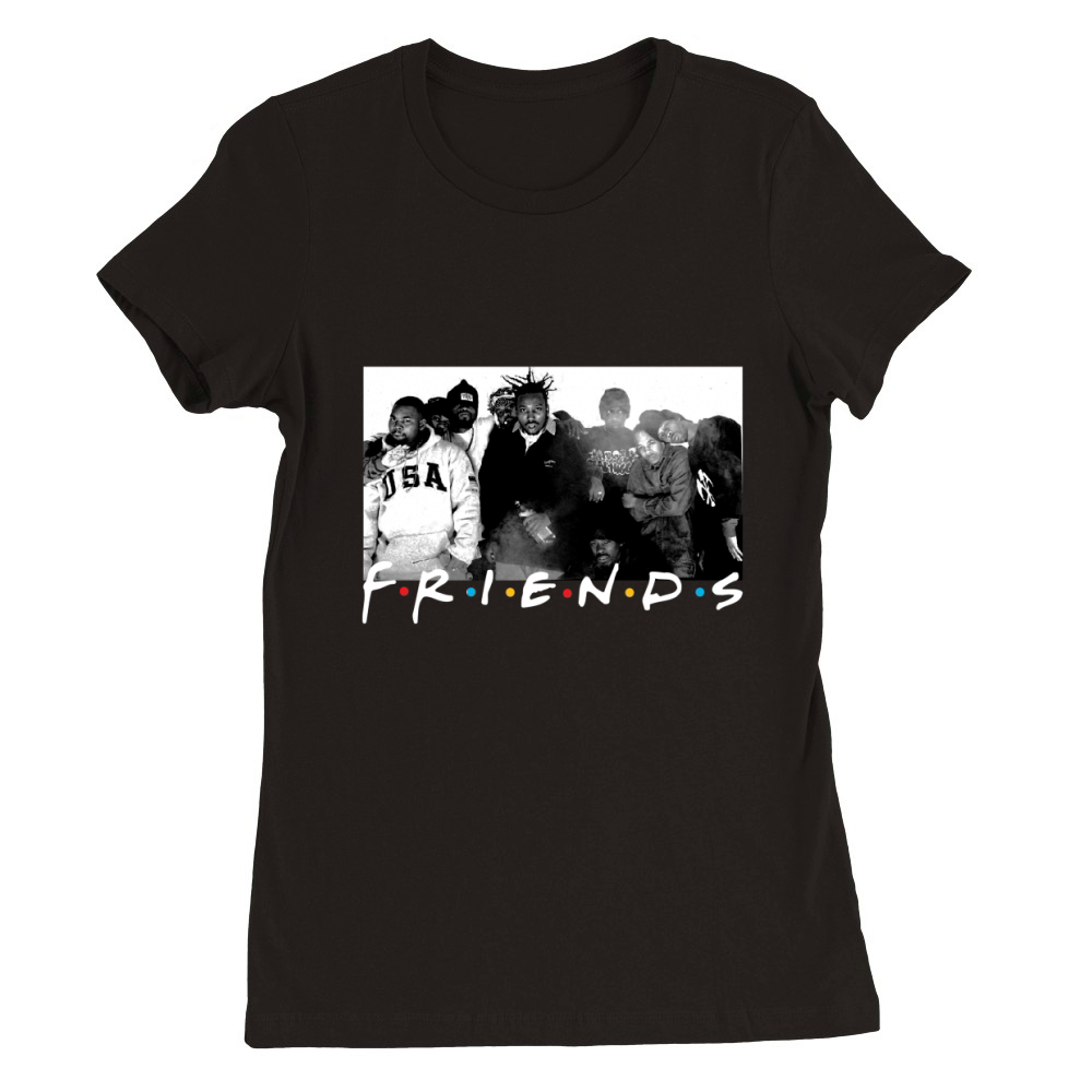 Friends Wu-tang Clan Retro Premium Womens Crewneck T-shirt