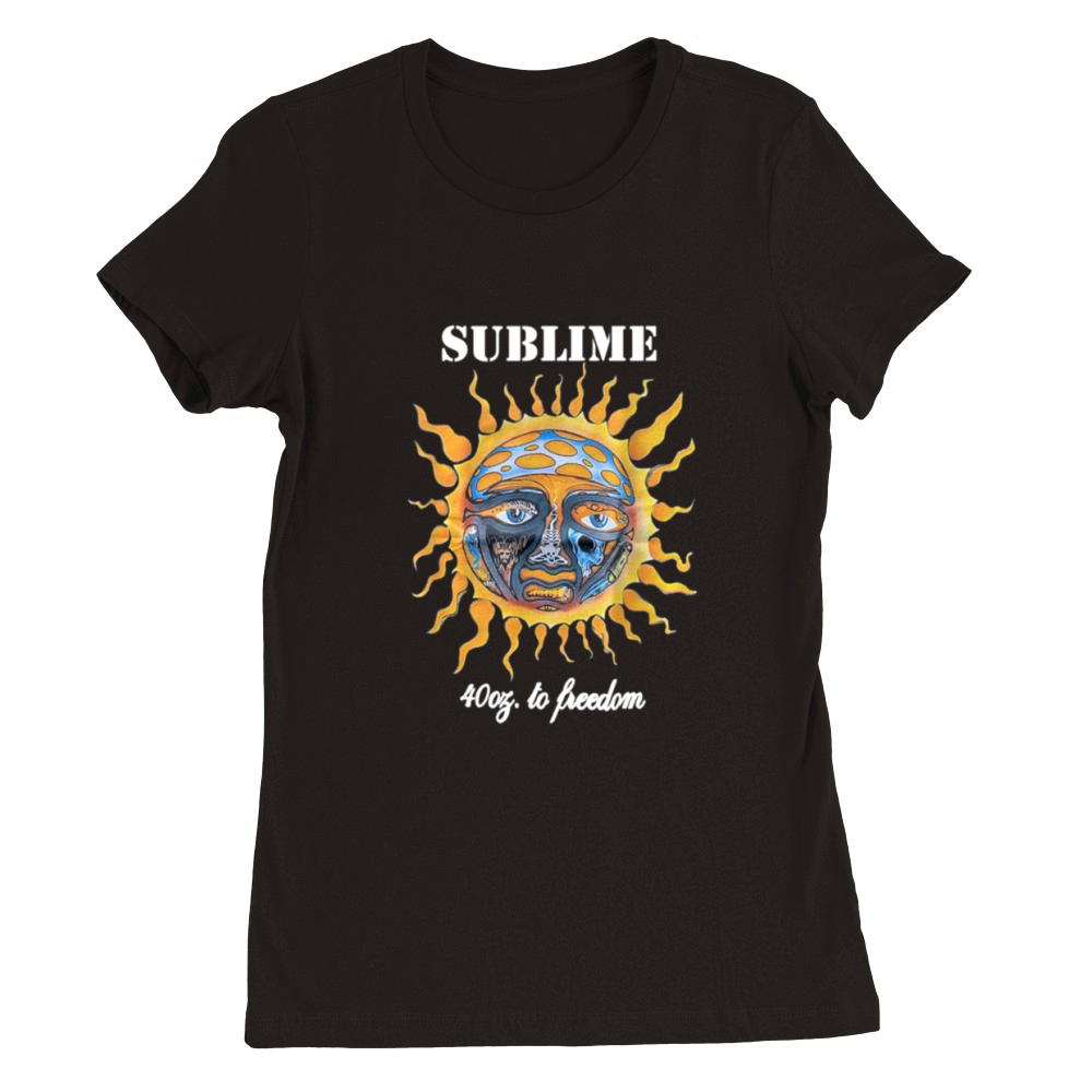 Officially Licensed Vintage Sublime Gift For Women Men Premium Womens Crewneck T-shirt