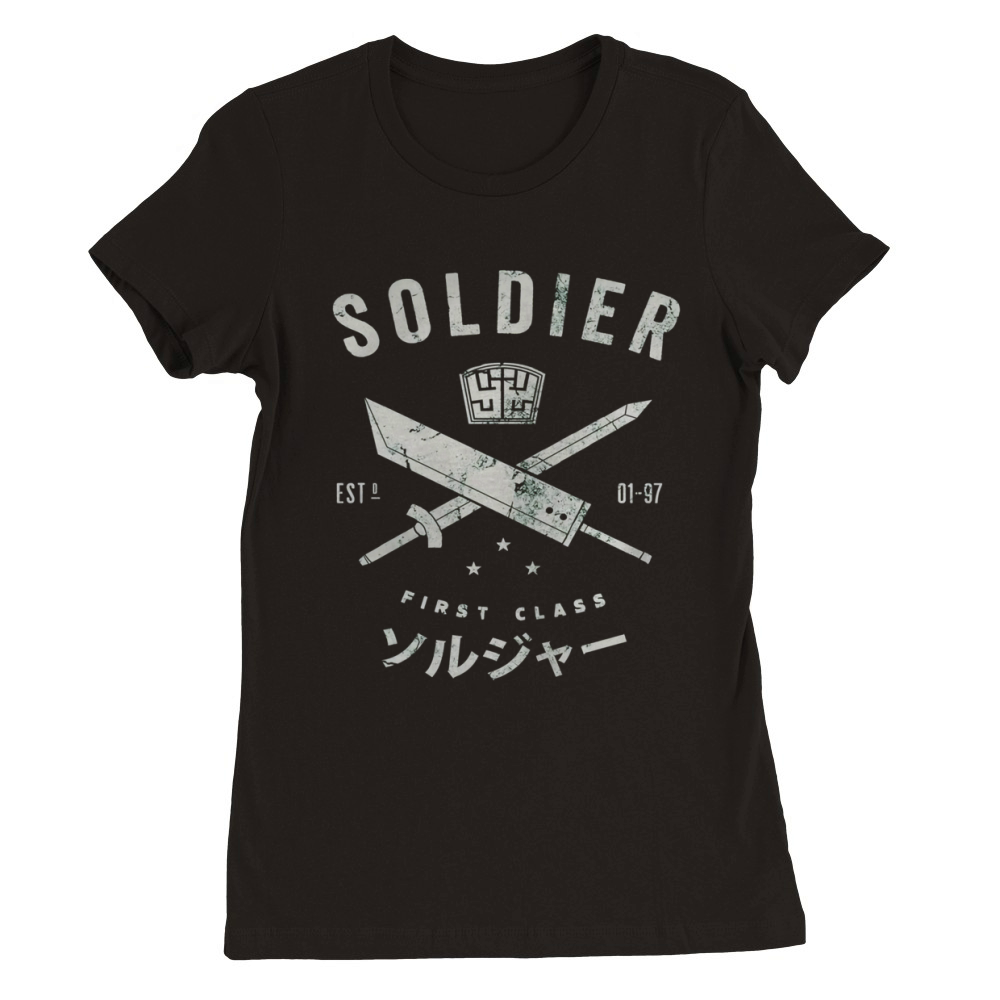 SOLDIER FINAL FANTASY VII CLOUD STRIFE FF7 SOLDIER Premium Womens Crewneck T-shirt