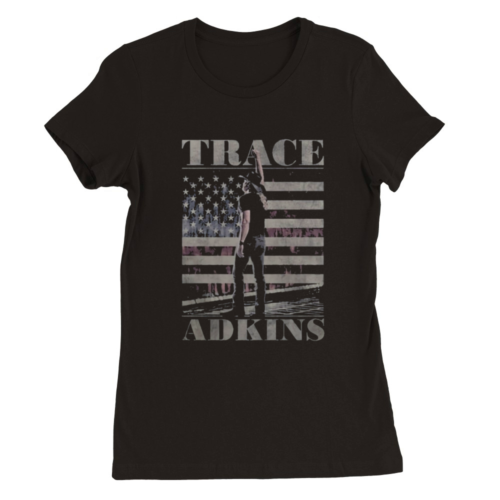 Trace Adkins America Premium Womens Crewneck T-shirt