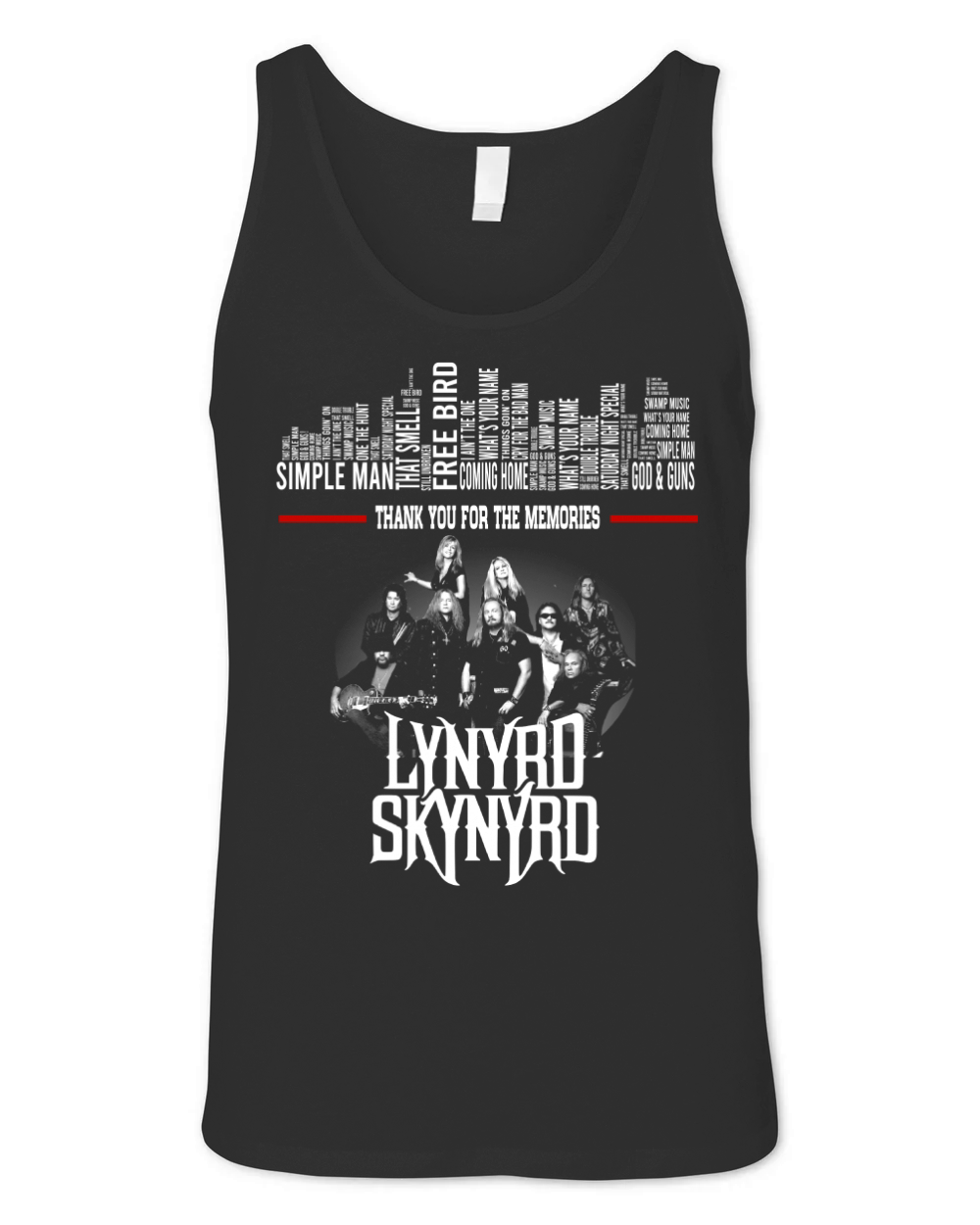 Lynyrd Skynyrd Simple Man Thank You For The Memories Unisex Jersey Tank