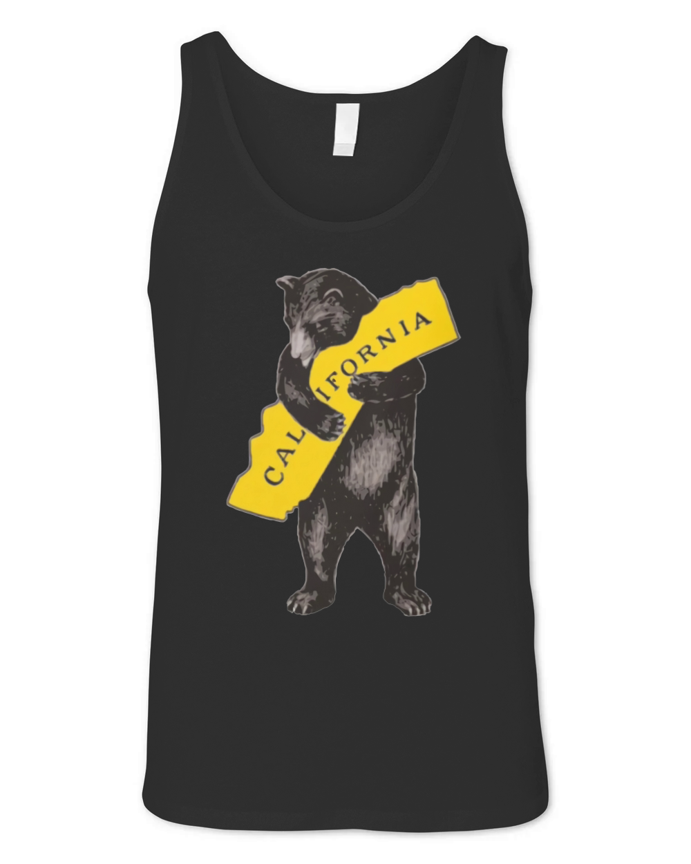VINTAGE CALIFORNIA BEAR HUG ILLUSTRATION Unisex Jersey Tank