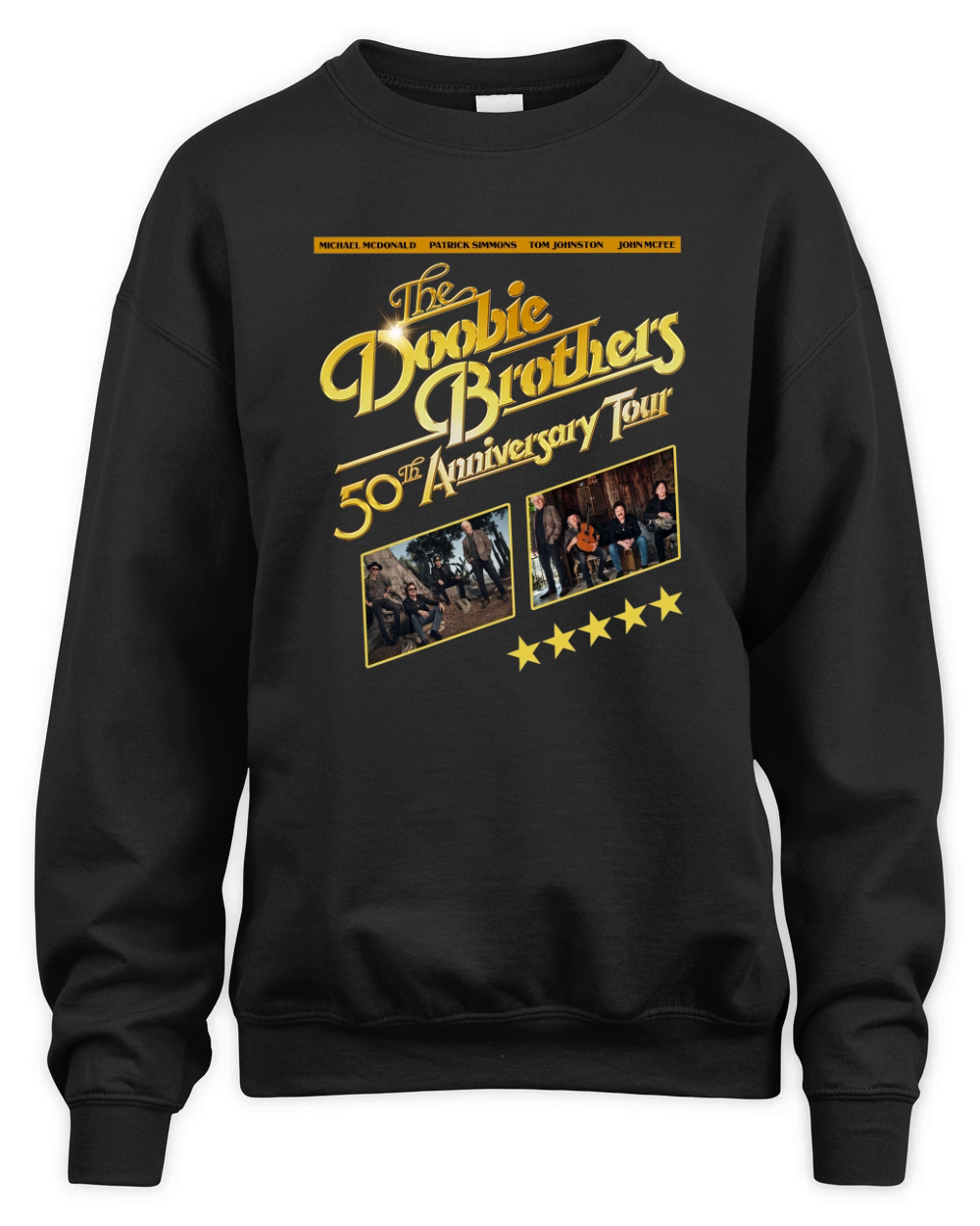 The Doobie Brothers 50th Anniversary Tour Unisex Premium Crewneck Sweatshirt