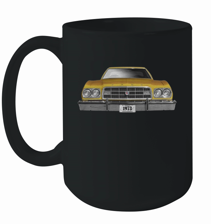 1973 Ford Gran Torino Two Sided Gold Ceramic Mug